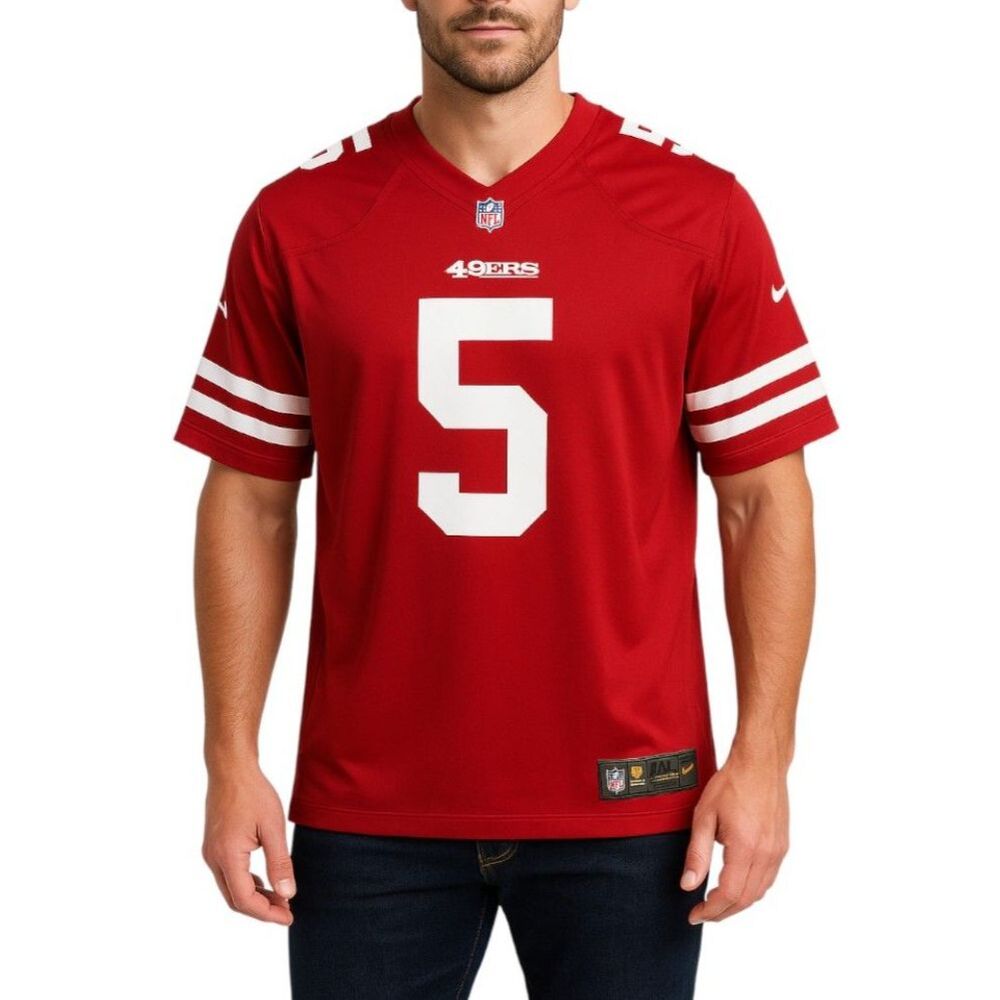 Nike Men’s San Francisco 49ers Trey Lance #5 On Field Jersey | Size Large